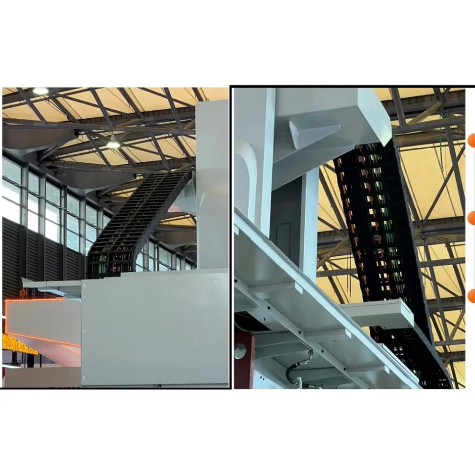 Industrial automation cable carrier installation