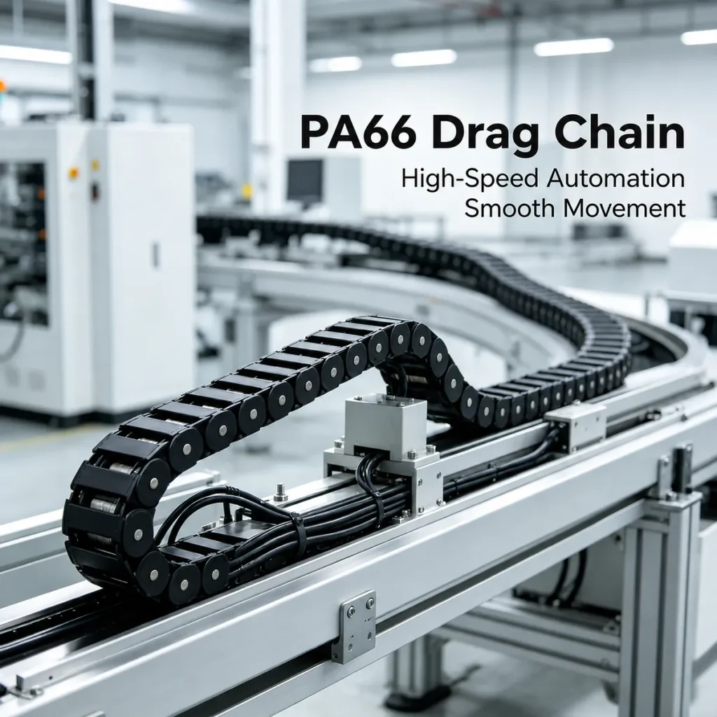 Automation equipment plastic drag chain used for cable protection